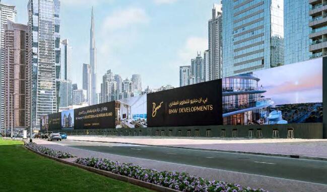 迪拜商業區大牌廣告